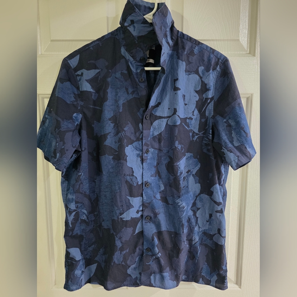 Calvin Klein Blue Casual Button Down Shirt
